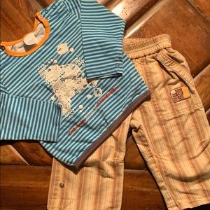 Boys outfit pants/shirt 18 month Cake walk